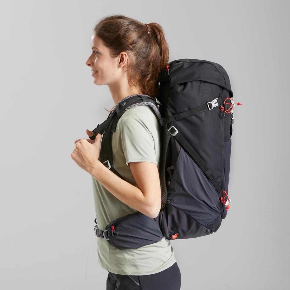 Mountain Hiking Backpack  Mh500, Black, , large image number 6