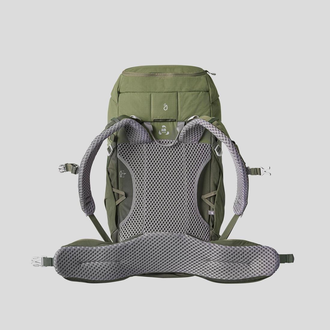 Mountain Walking Rucksack - Mh500 30L, Dark Ivy Green, No Color, large image number 3