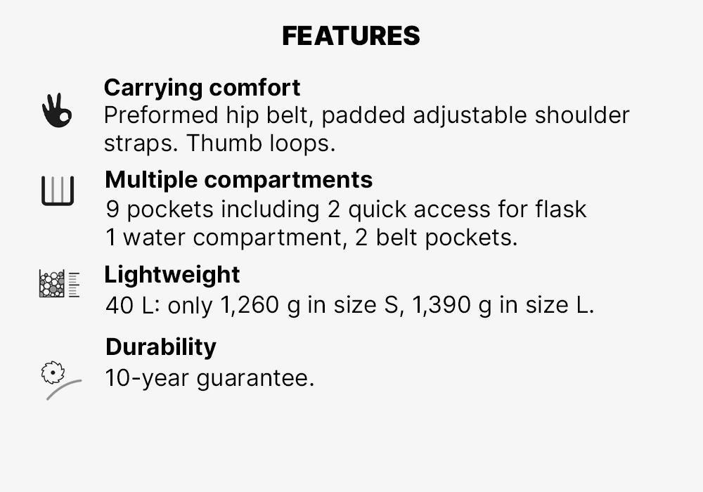 Mountain Walking Rucksack, Black, , large image number 15