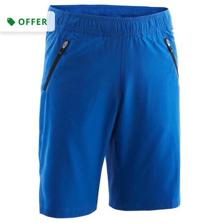 DOMYOS - Kids Boys Breathable Gym Shorts - W900, Blue