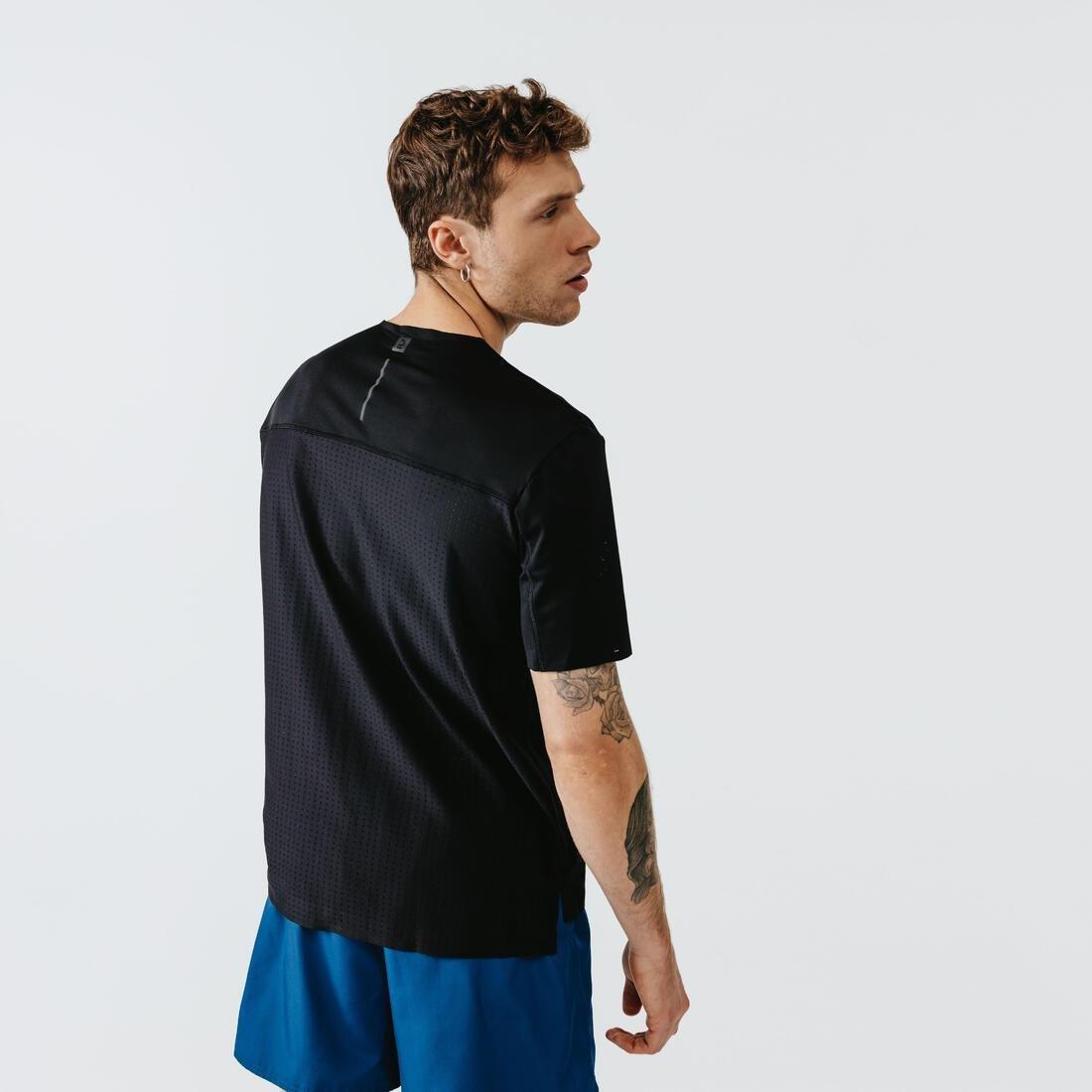 Men Running Breathable And Ventilated T-Shirt - Dry+ Breath, Black, , large image number 2