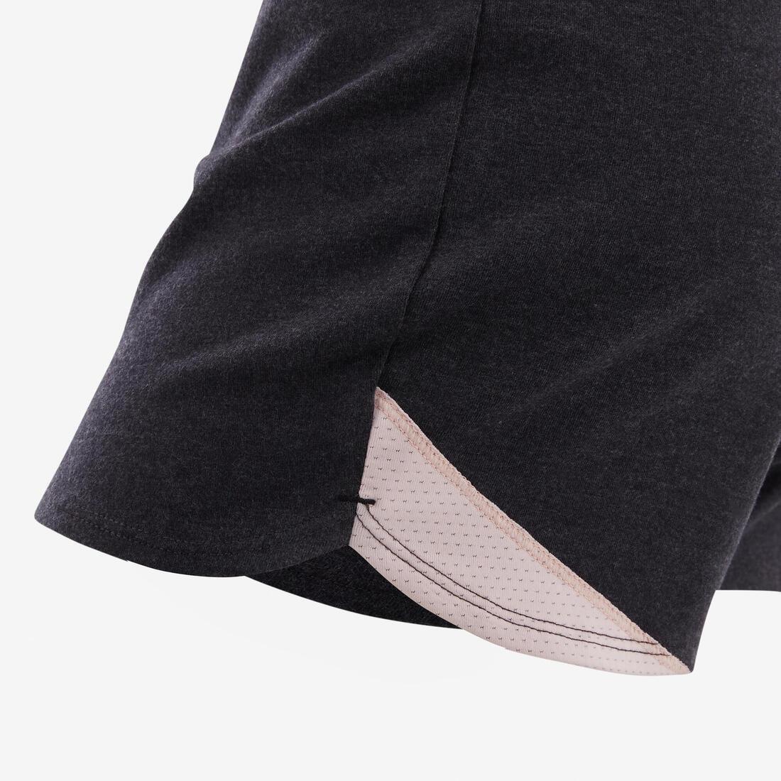 Girls' Breathable Shorts, Grey, No Color, large image number 5