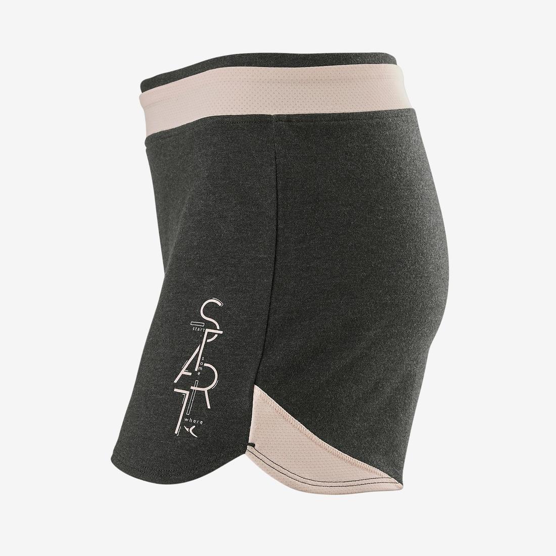 Girls Breathable Shorts, Carbon Grey, , large image number 8