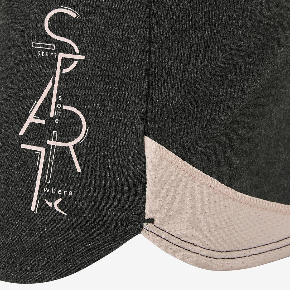 Girls' Breathable Shorts, Grey, No Color, large image number 9