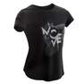 DOMYOS - Girls Breathable Short-Sleeved Gym T-Shirt500 Print, Pale Grey