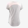 DOMYOS - Girls Breathable Short-Sleeved Gym T-Shirt500, Black