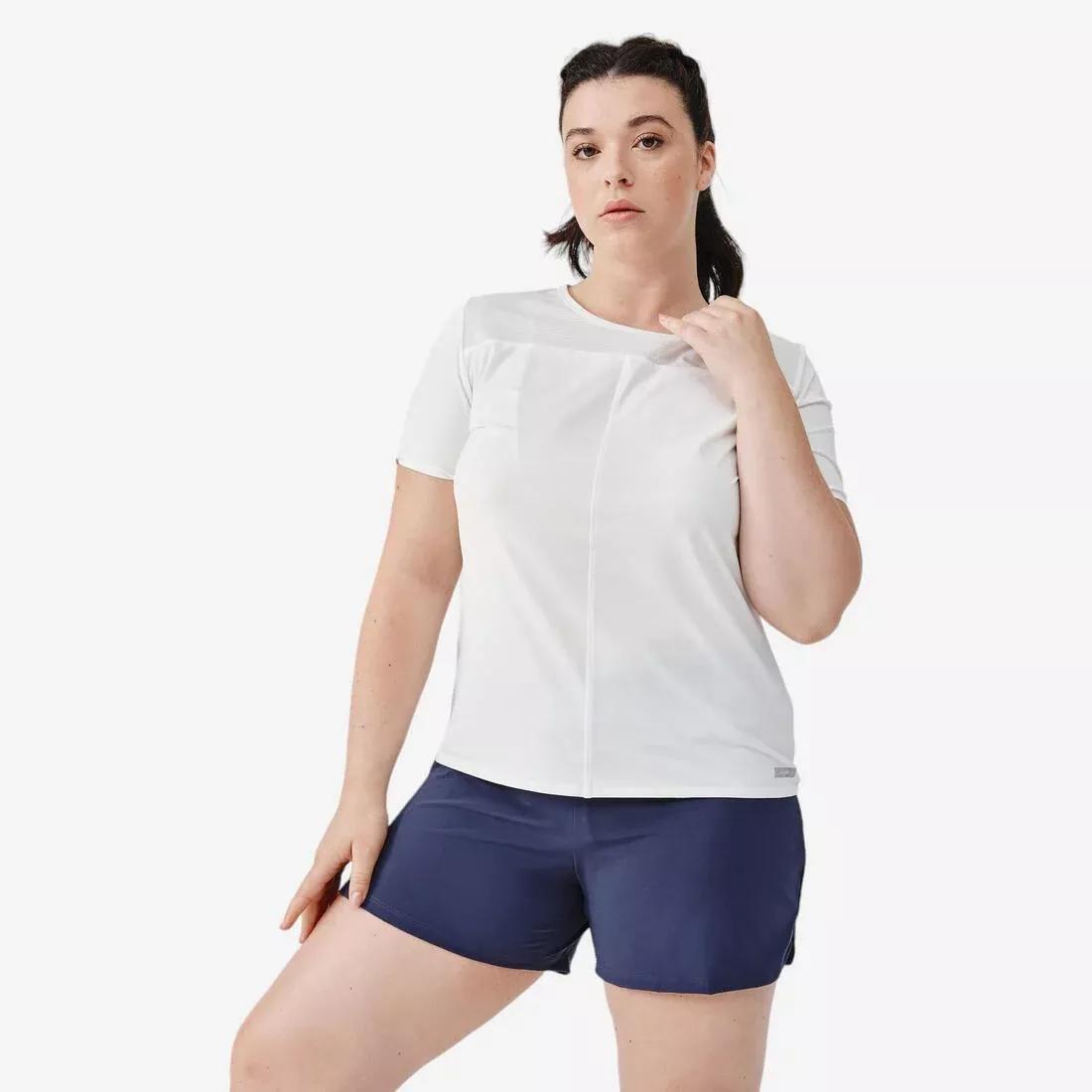 Women Breathable Running T-Shirt - Dry+ Breath, White, No Color, medium