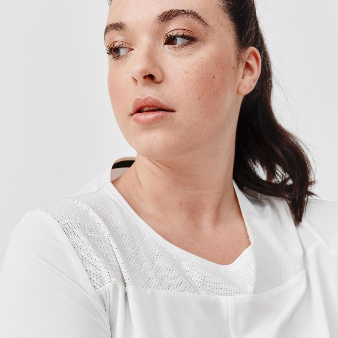 Women Breathable Running T-Shirt - Dry+ Breath, White, , large image number 3