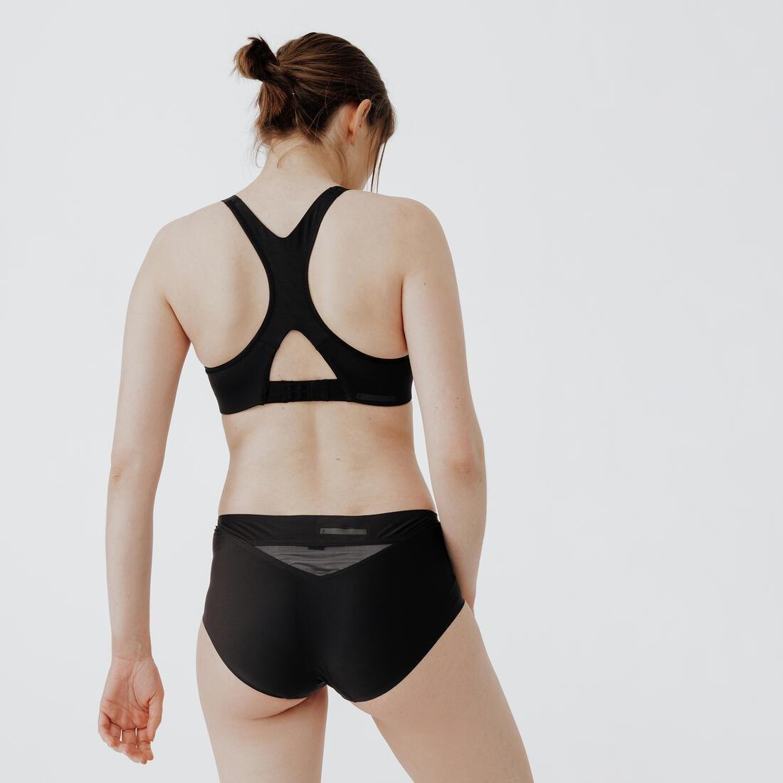Women Invisible Sports Bra With High-Support Cups, Black, , large image number 1