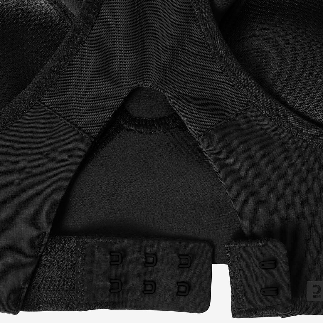 Women Invisible Sports Bra With High-Support Cups, Black, , large image number 9
