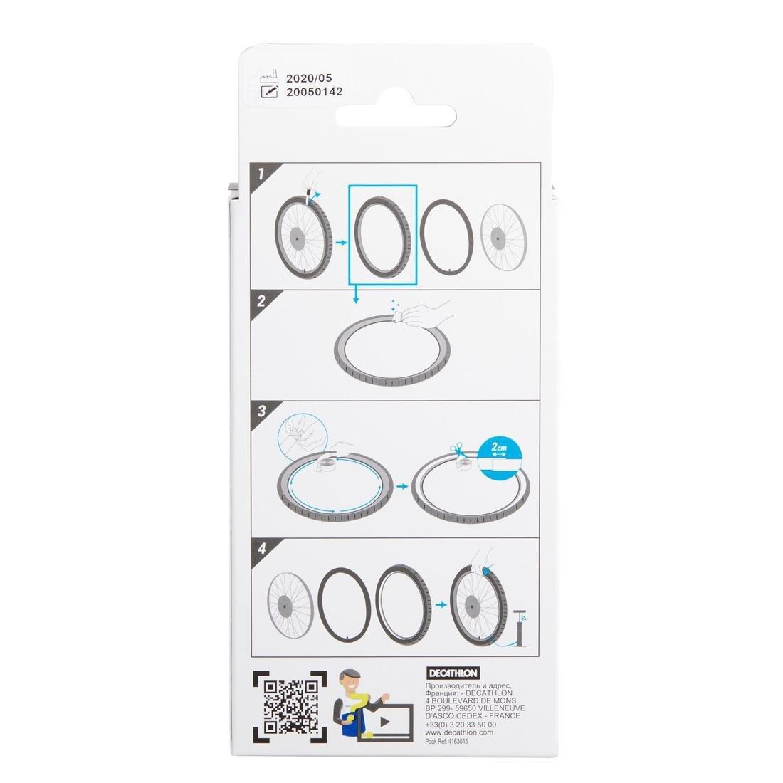 Anti-Puncture Tape Twin-Pack Bike Tyres, No Color, large image number 2