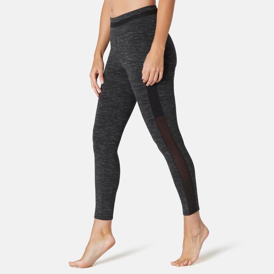 Strecthy Fitness Cotton Capri Leggings, Grey, , large image number 4