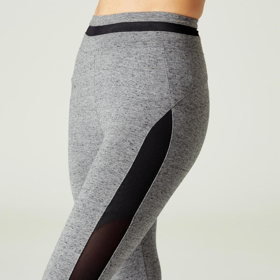 Strecthy Fitness Cotton Capri Leggings, Grey, , large image number 7