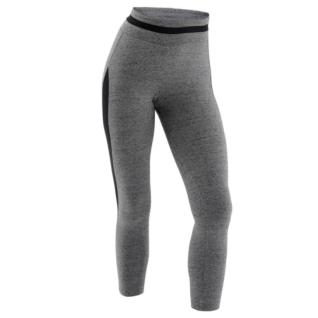 Strecthy Fitness Cotton Capri Leggings, Grey, , large image number 10