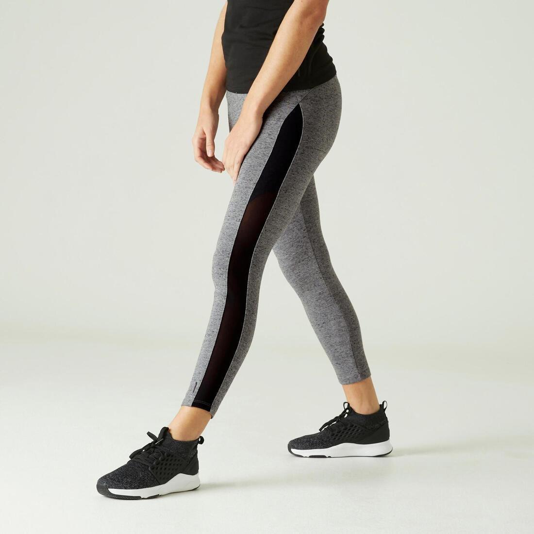 Strecthy Fitness Cotton Capri Leggings, Grey, , large image number 13