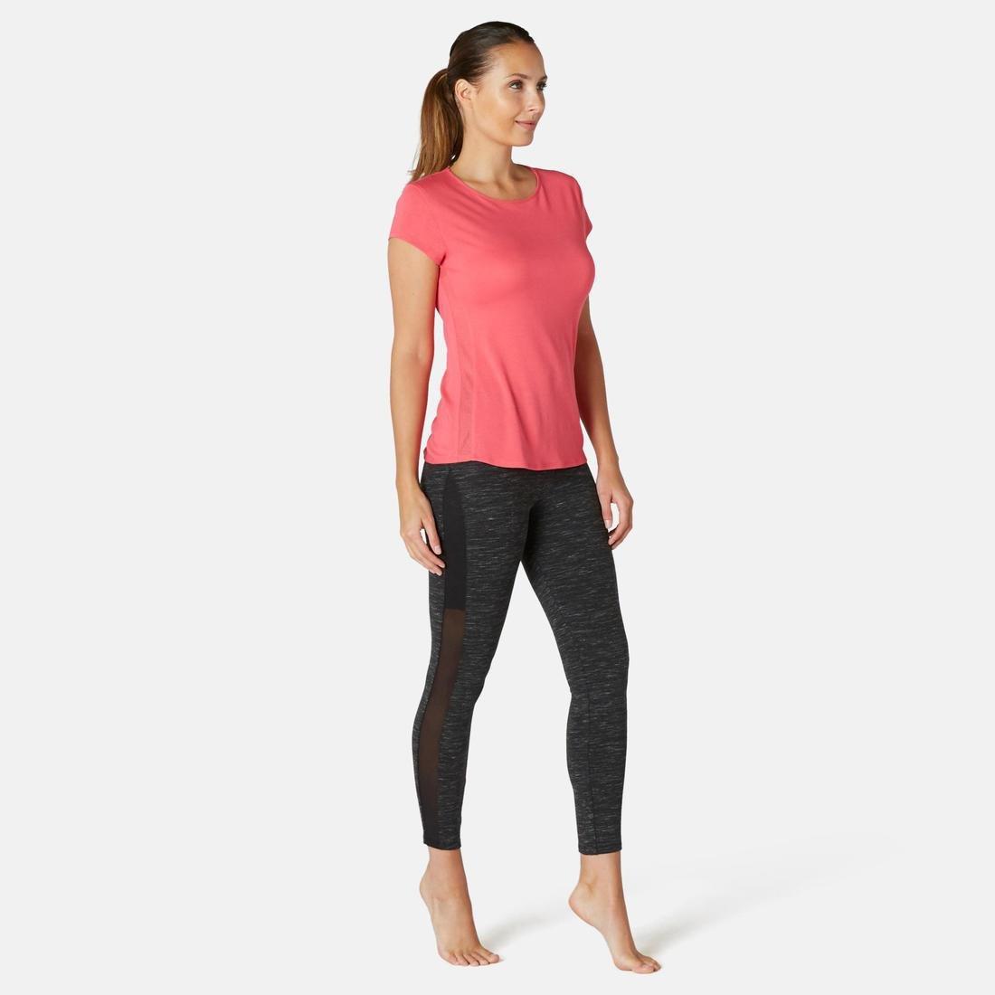 Strecthy Fitness Cotton Capri Leggings, Grey, , large image number 14
