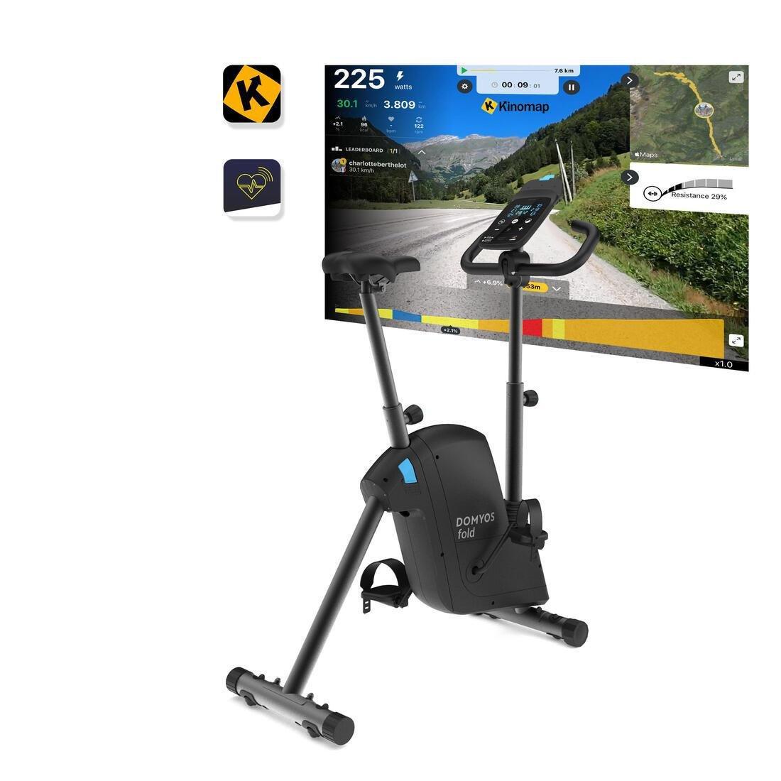 Folding Connected Exercise Bike - Eb Fold, No Color, large image number 1
