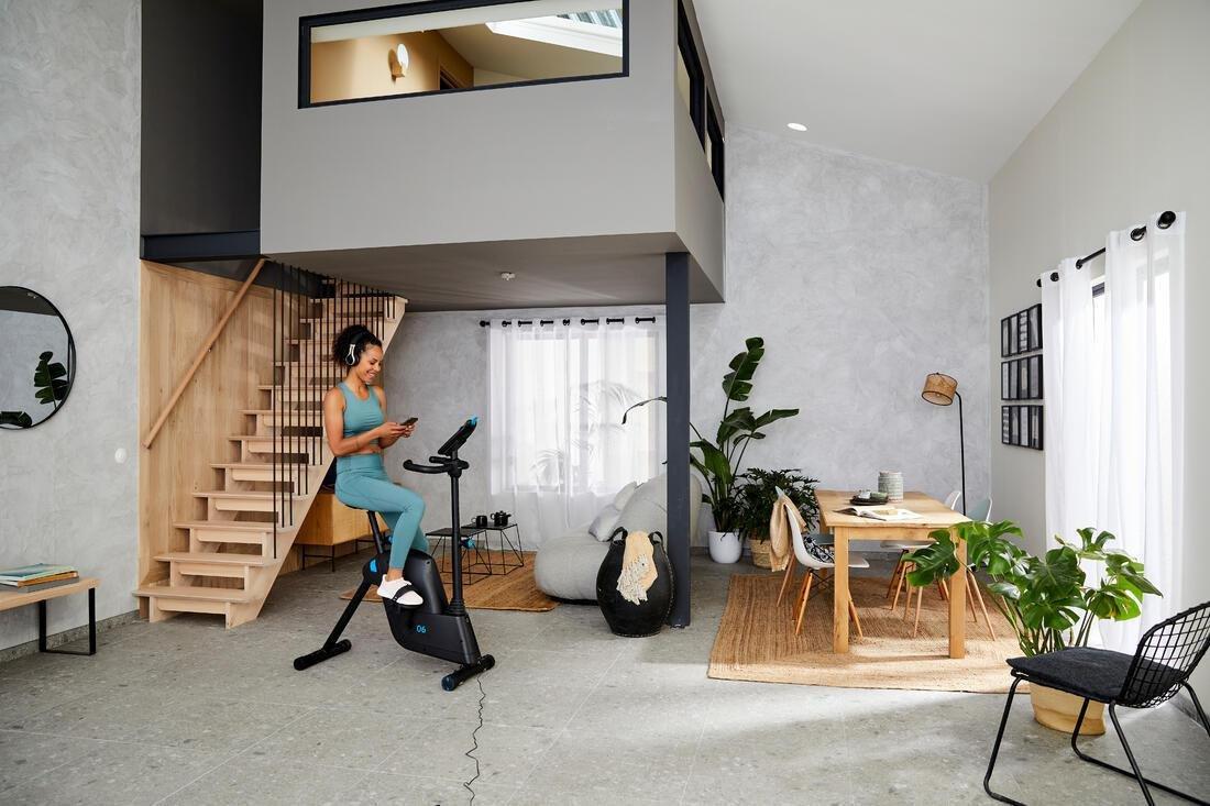 Folding Connected Exercise Bike - Eb Fold, No Color, large image number 5