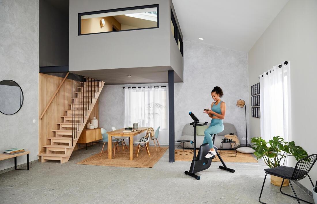Folding Connected Exercise Bike - Eb Fold, No Color, large image number 6