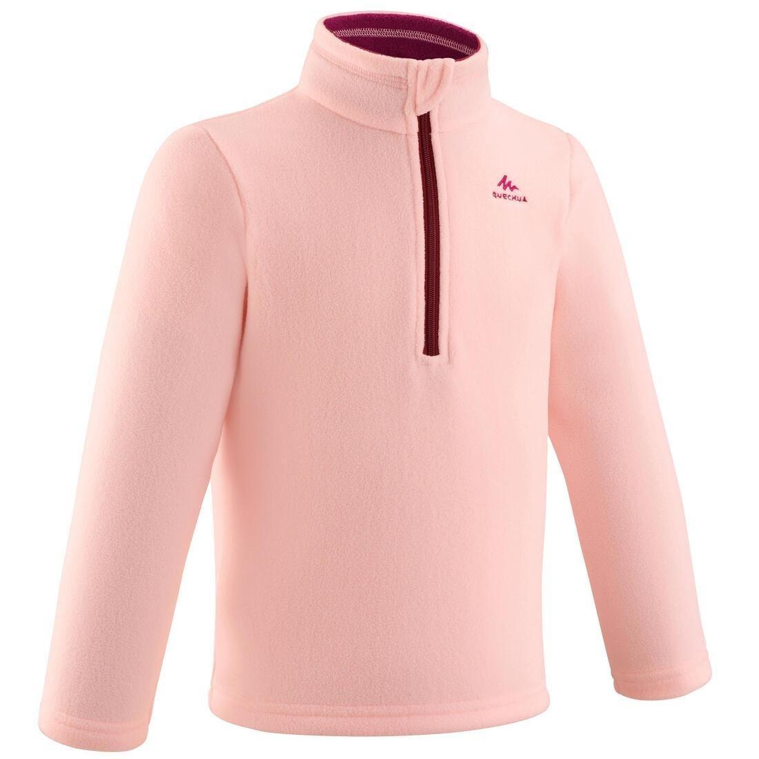 Kids Girls Hiking Fleece - Mh 100, Pink/Purple, , large image number 4