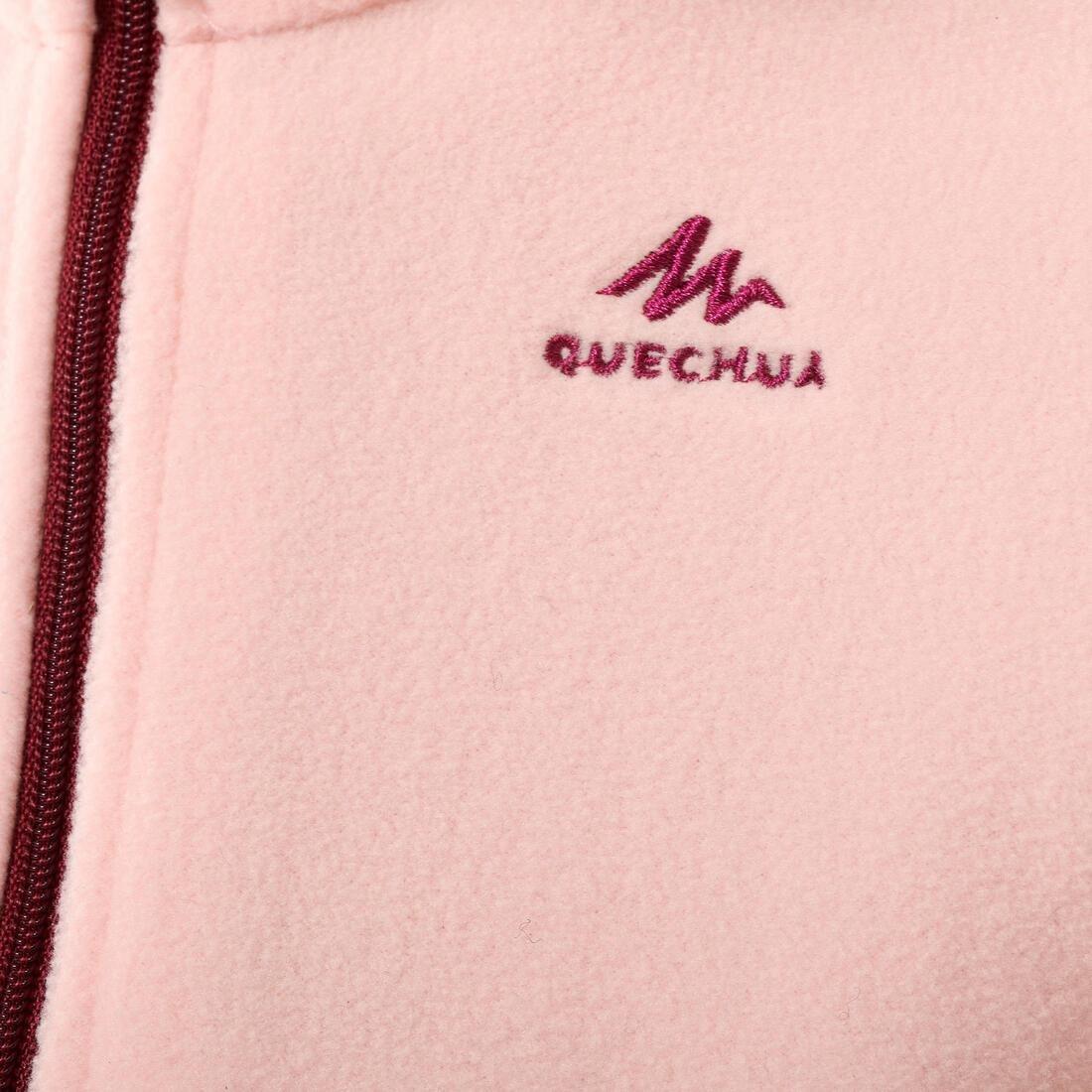 Kids Girls Hiking Fleece - Mh 100, Pink/Purple, , large image number 10