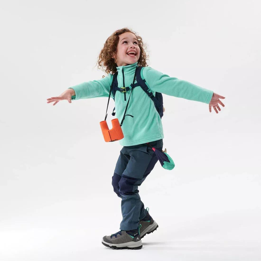 Kids Girls Hiking Fleece - Mh 100, Pink/Purple, , large image number 13