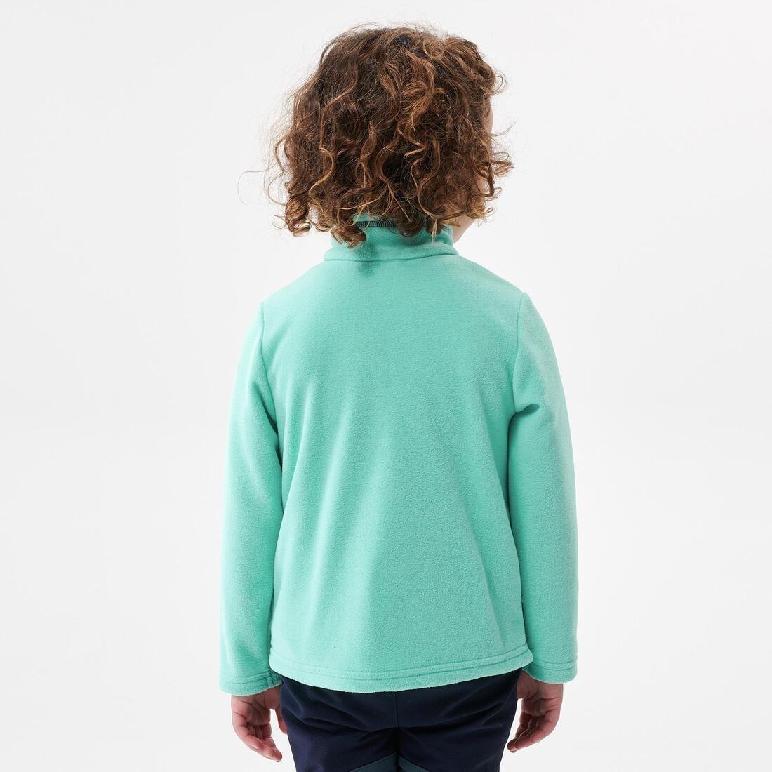 Hiking fleece - MH100 - Purple - children 2-6 years, lagoon green, No Color, large image number 3