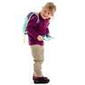 QUECHUA - CHILDREN'S age 2-6 years HIKING FLEECE MH 100 PRINT, Turquoise Green