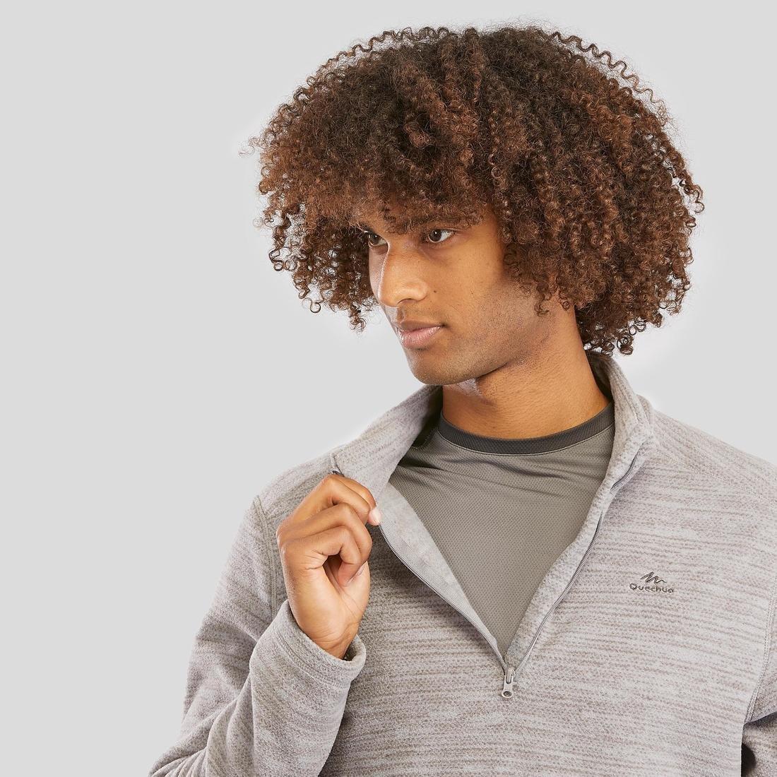 Mens Walking Fleece, Black, No Color, large image number 7
