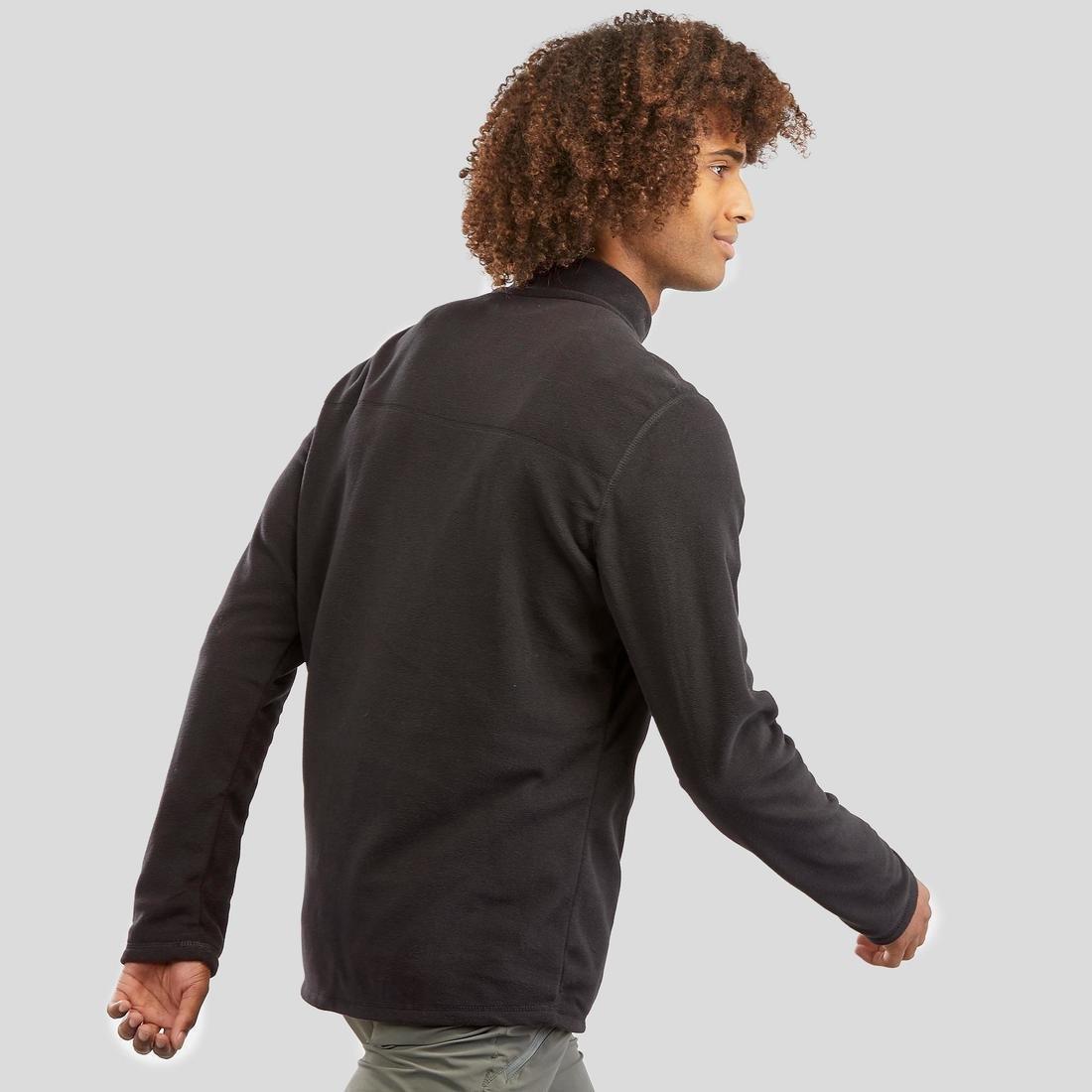 Mens Walking Fleece, Black, No Color, large image number 11