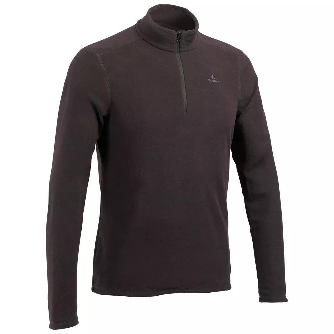 Men's Hiking Fleece MH100, Grey, , large image number 10