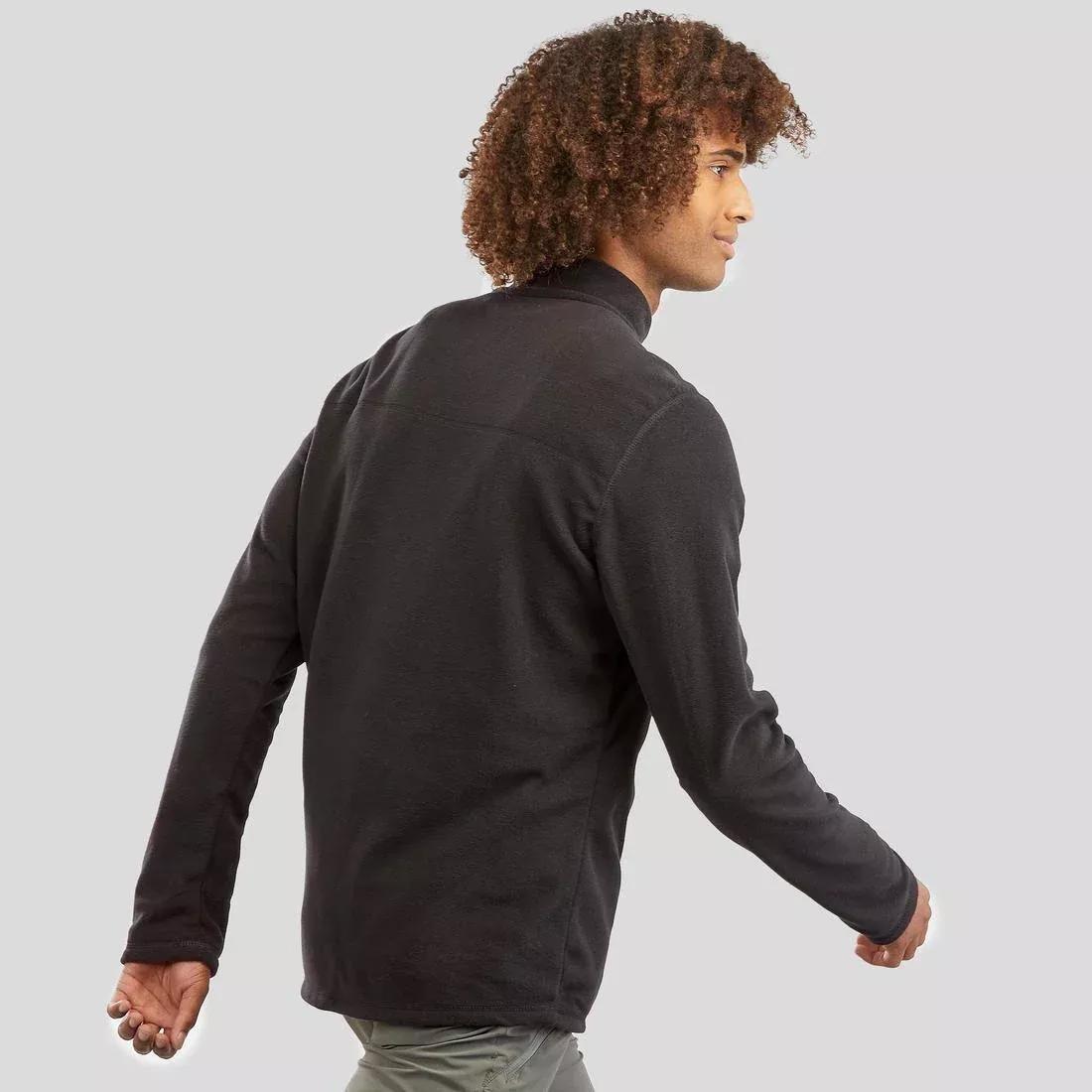 Men's Hiking Fleece MH100, Grey, , large image number 13