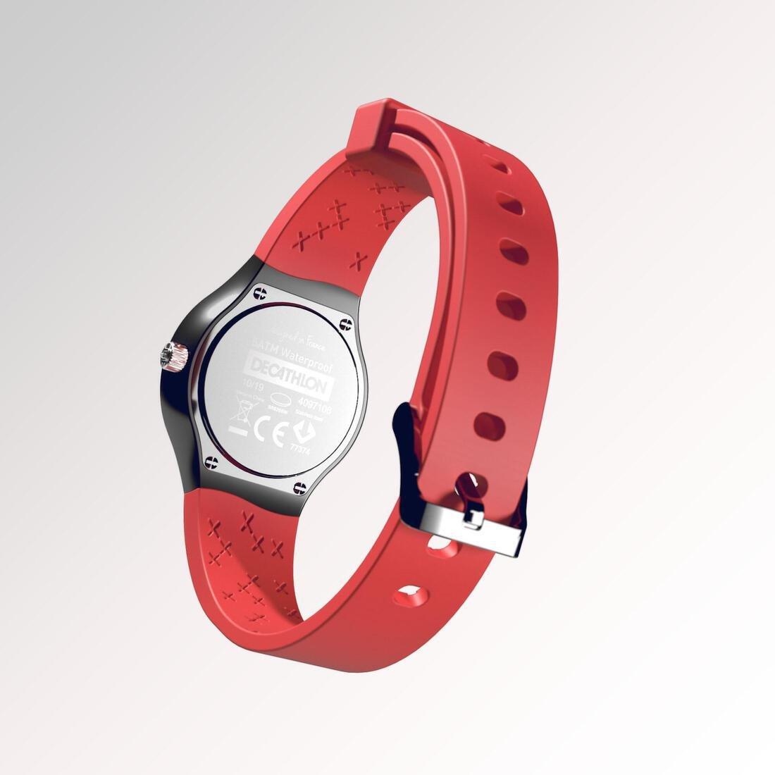 A300 Swip Analogue Sport Watch Women/Children, Red, No Color, large image number 3