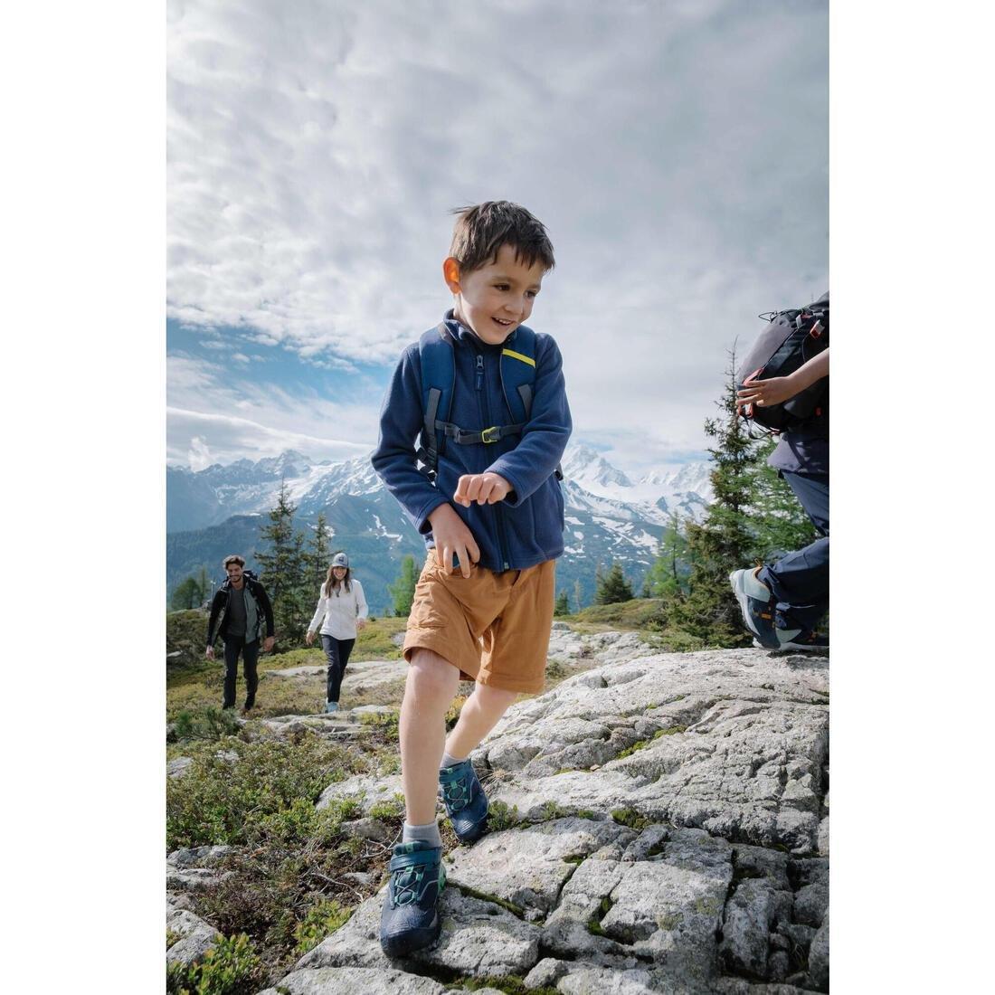 Kids' Hiking Fleece MH100, Grey, No Color, large image number 13