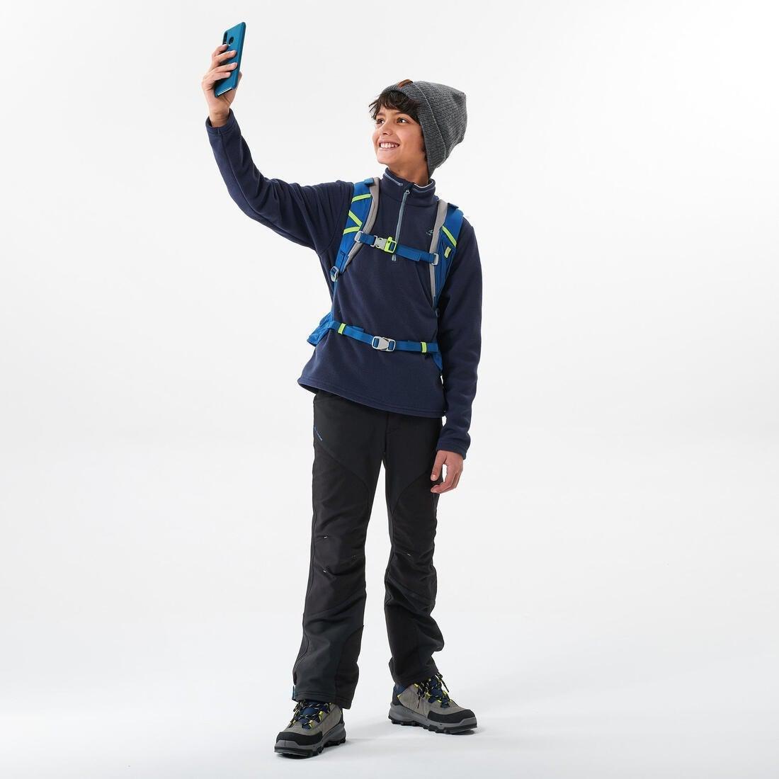 Kids Hiking Fleece Mh100  , Navy Blue, , large image number 10