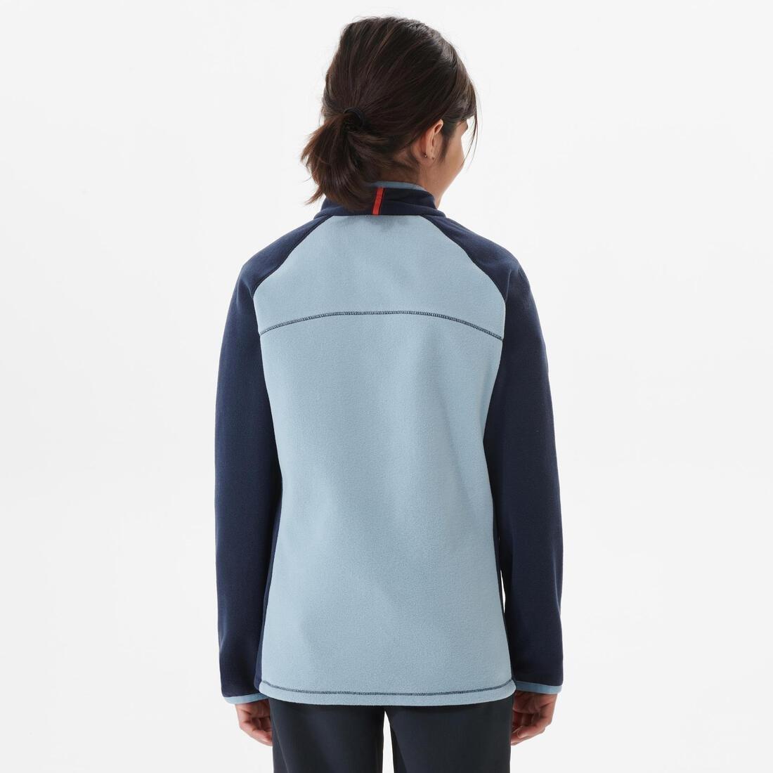 Kids Hiking Fleece Jacket Mh150, Navy Blue, , large image number 3