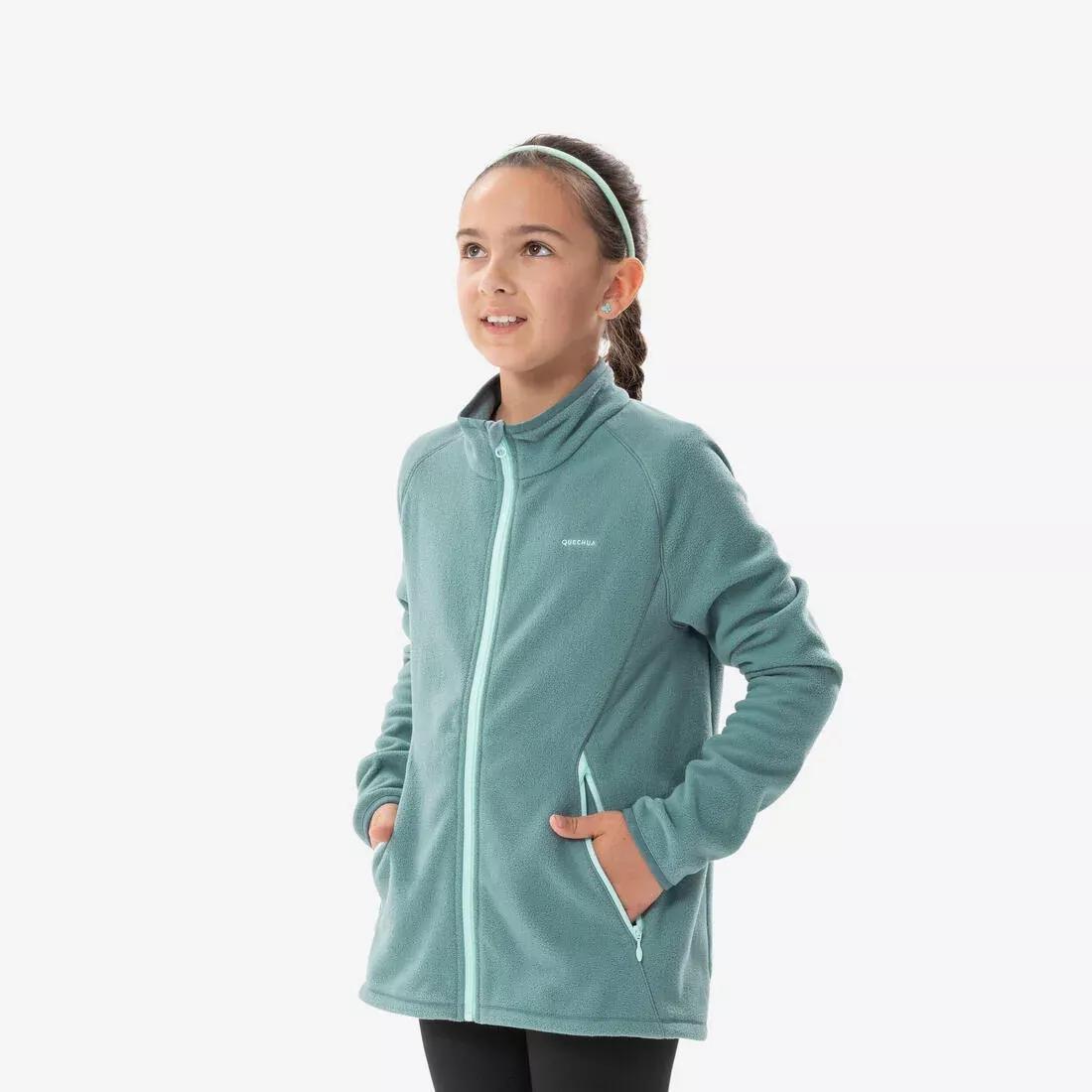 Kids Hiking Fleece Jacket Mh150, Navy Blue, , large image number 8