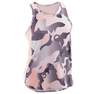 DOMYOS - Girls Breathable Synthetic Tank Top, Navy Blue