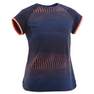 Girls Breathable Synthetic T-Shirt, Navy Blue