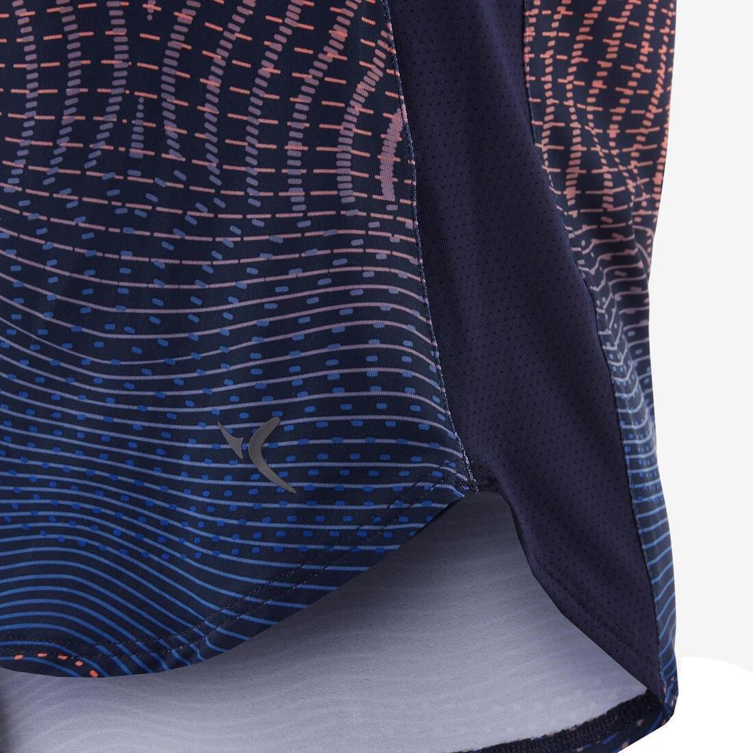 Girls Breathable Synthetic T-Shirt, Navy Blue, No Color, large image number 4