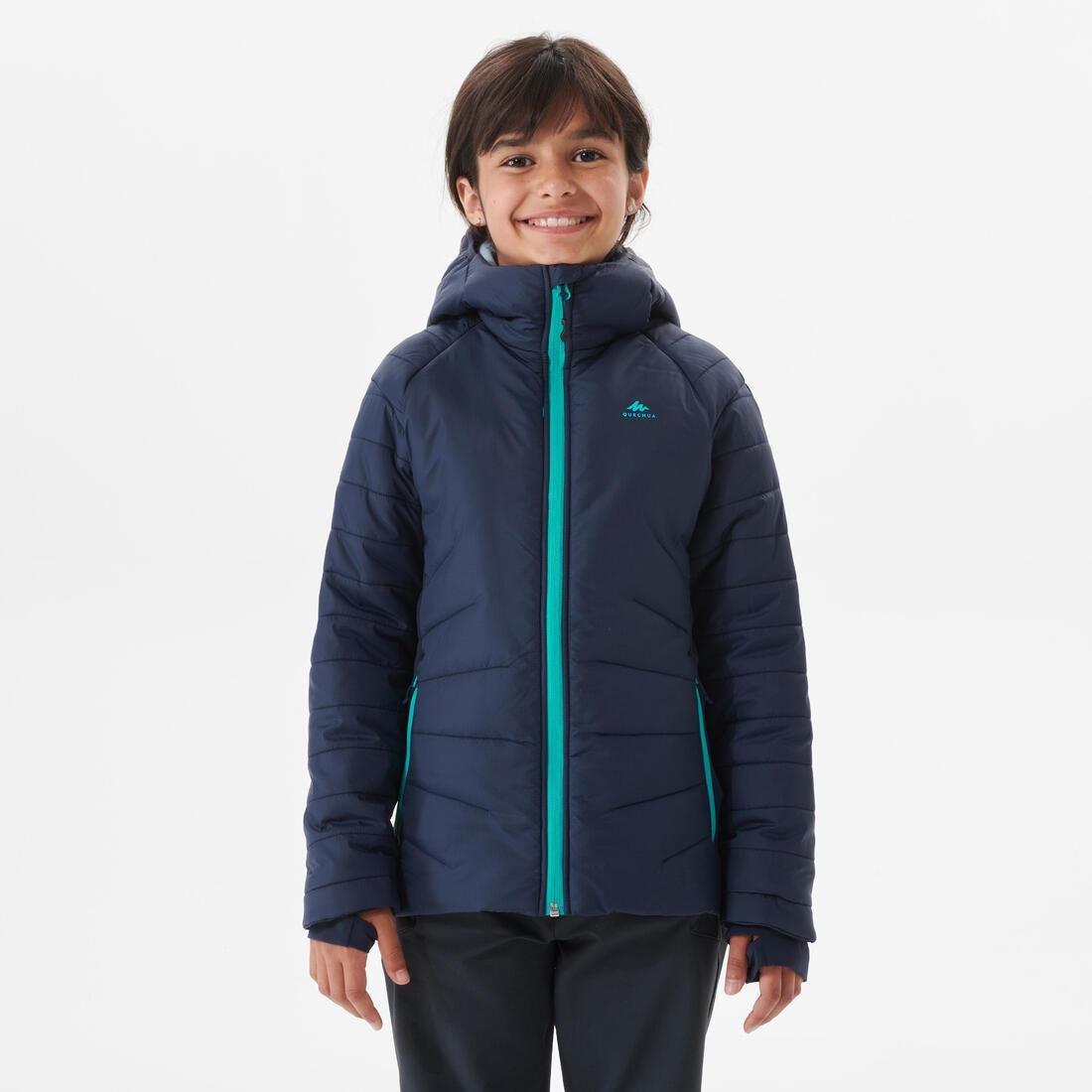 Unisex Kids Padded Hiking Jacket - Hybrid Aged 7-15, Navy, , large image number 1