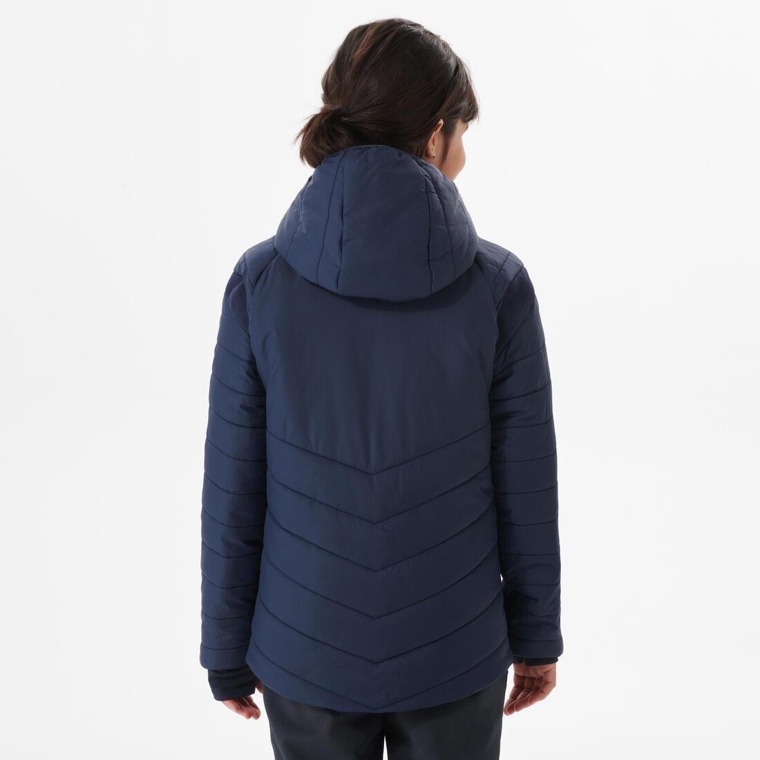 Unisex Kids Padded Hiking Jacket - Hybrid Aged 7-15, Navy, , large image number 2