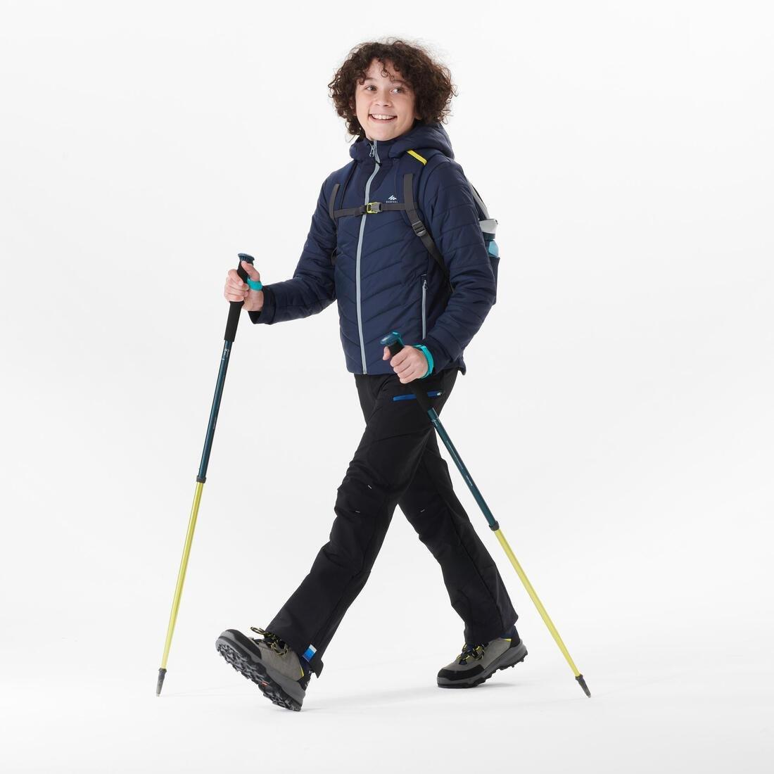 QUECHUA - Kids Padded Hiking Jacket - Hybrid - , Navy Blue