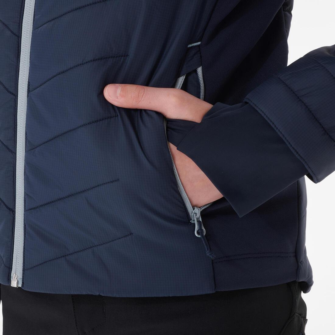 Kids Padded Hiking Jacket - Hybrid - , Navy Blue, , large image number 7