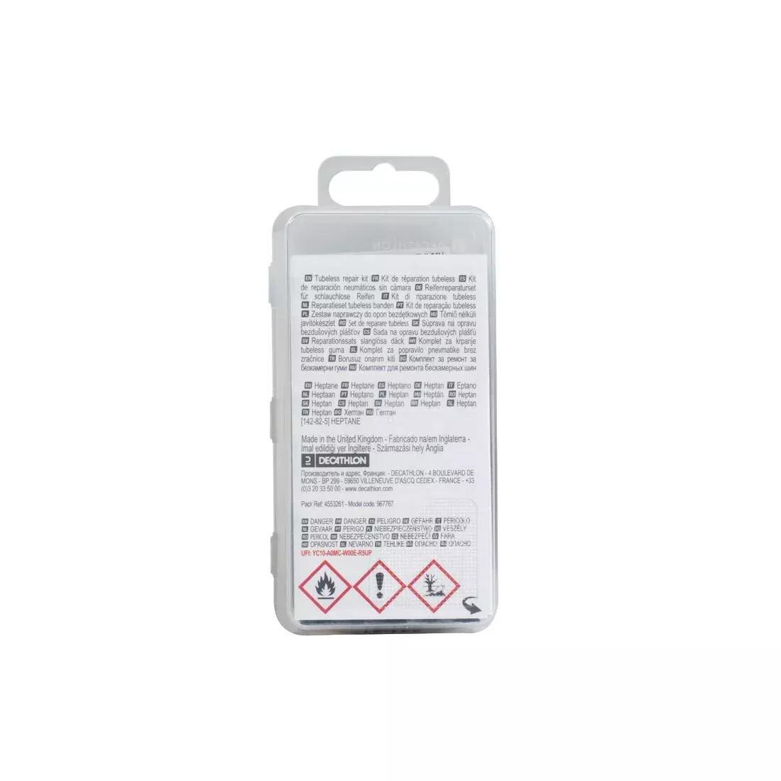 Tubeless Mountain Bike Tyre Repair Kit, No Color, large image number 4