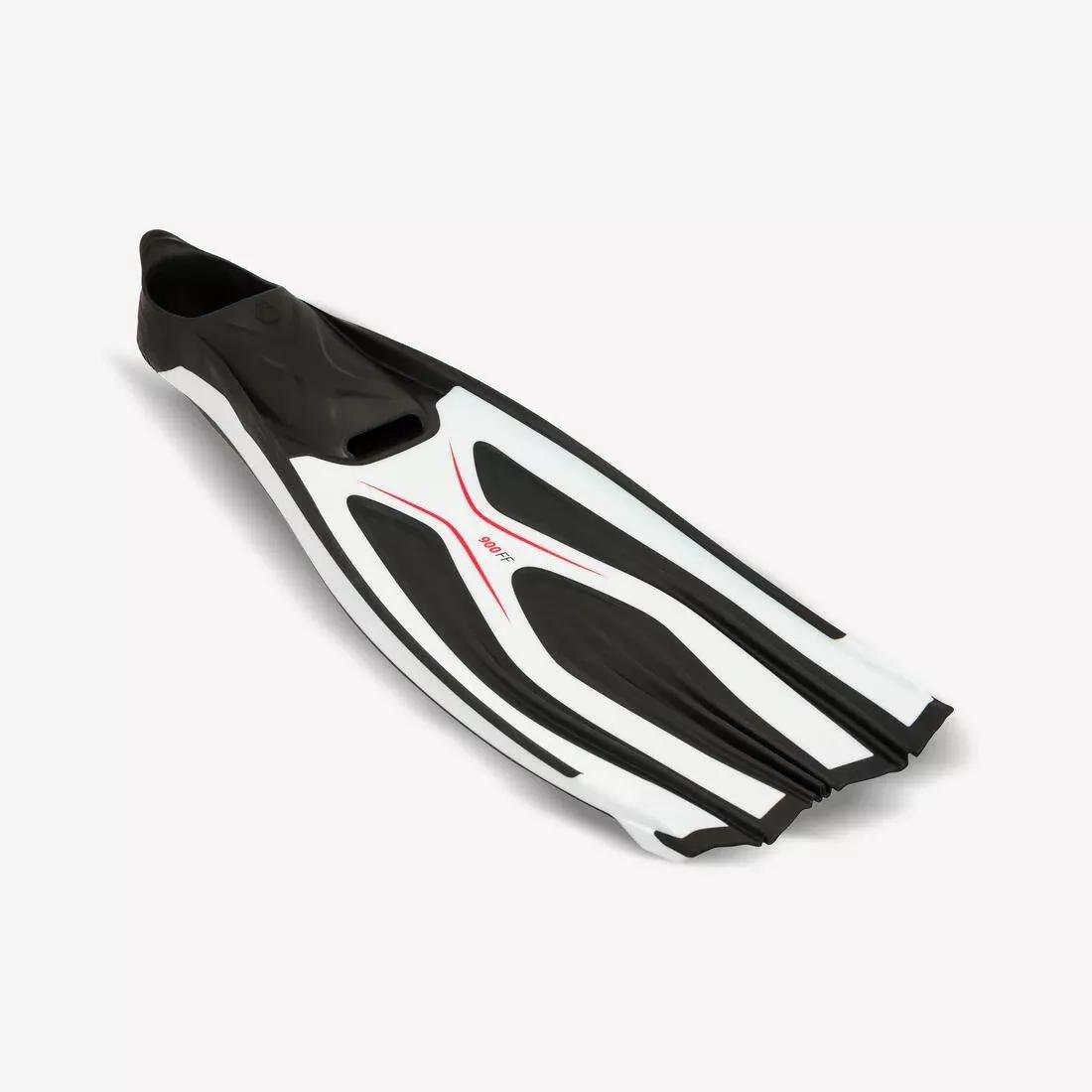 FOGGY BLUE Diving Fins - FF 500 Power White Black, No Color, medium