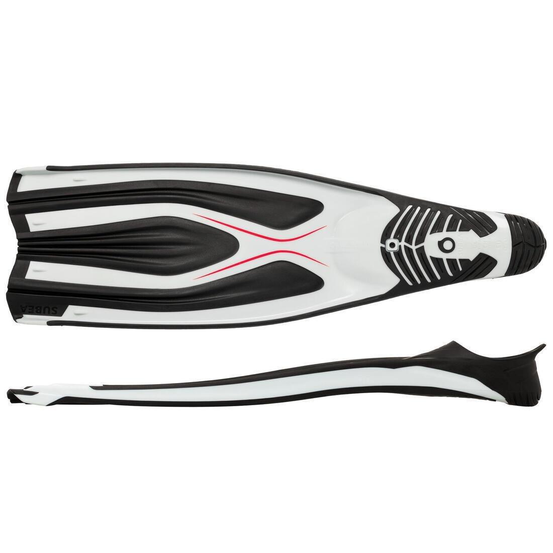 FOGGY BLUE Diving Fins - FF 500 Power White Black, , large image number 3