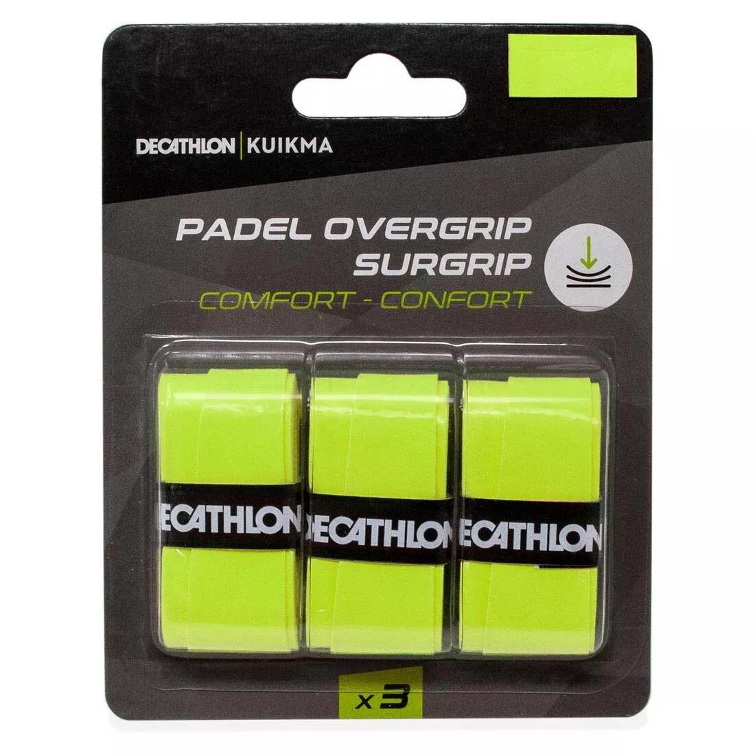 Padel Overgrip Comfort - Set Of 3, Yellow, No Color, large image number 1