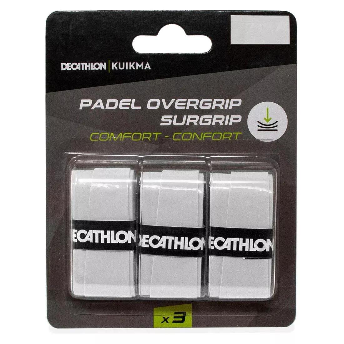 Padel Overgrip Comfort - Set Of 3, White, No Color, large image number 0