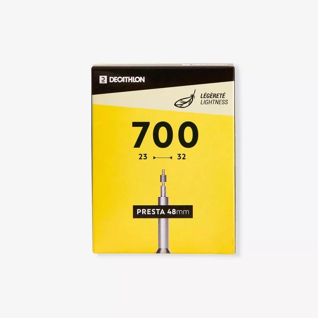 Road Inner Tube 700x23-32 Presta 48 Light, No Color, medium